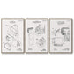Toilet Paper Patent I - Floater Framed Canvas Set
