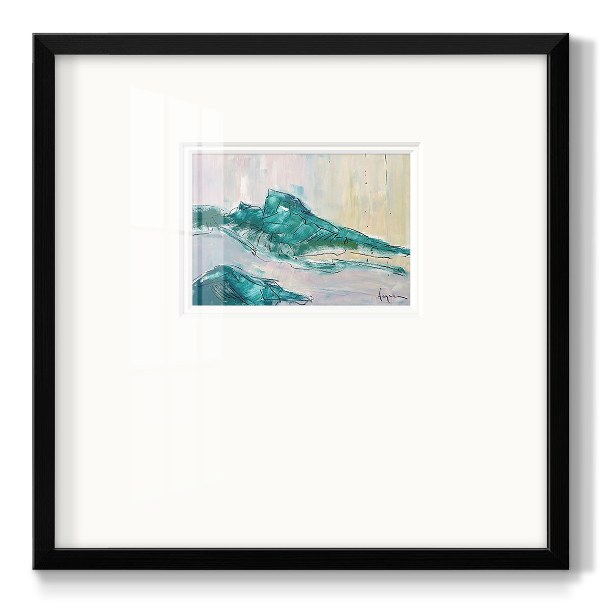 No tears for the Mountain - Double Matboard Framed Print
