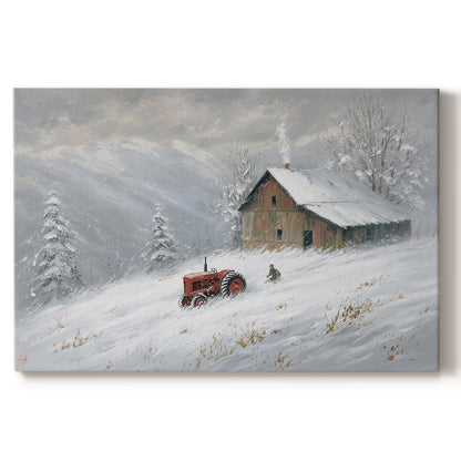 Icicles of Frostlit Serenade - Canvas Art Print