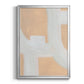 Neutral Winding Paths II - Modern Framed Canvas Print