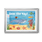 Cute Sea Creatures II - Modern Framed Art Print