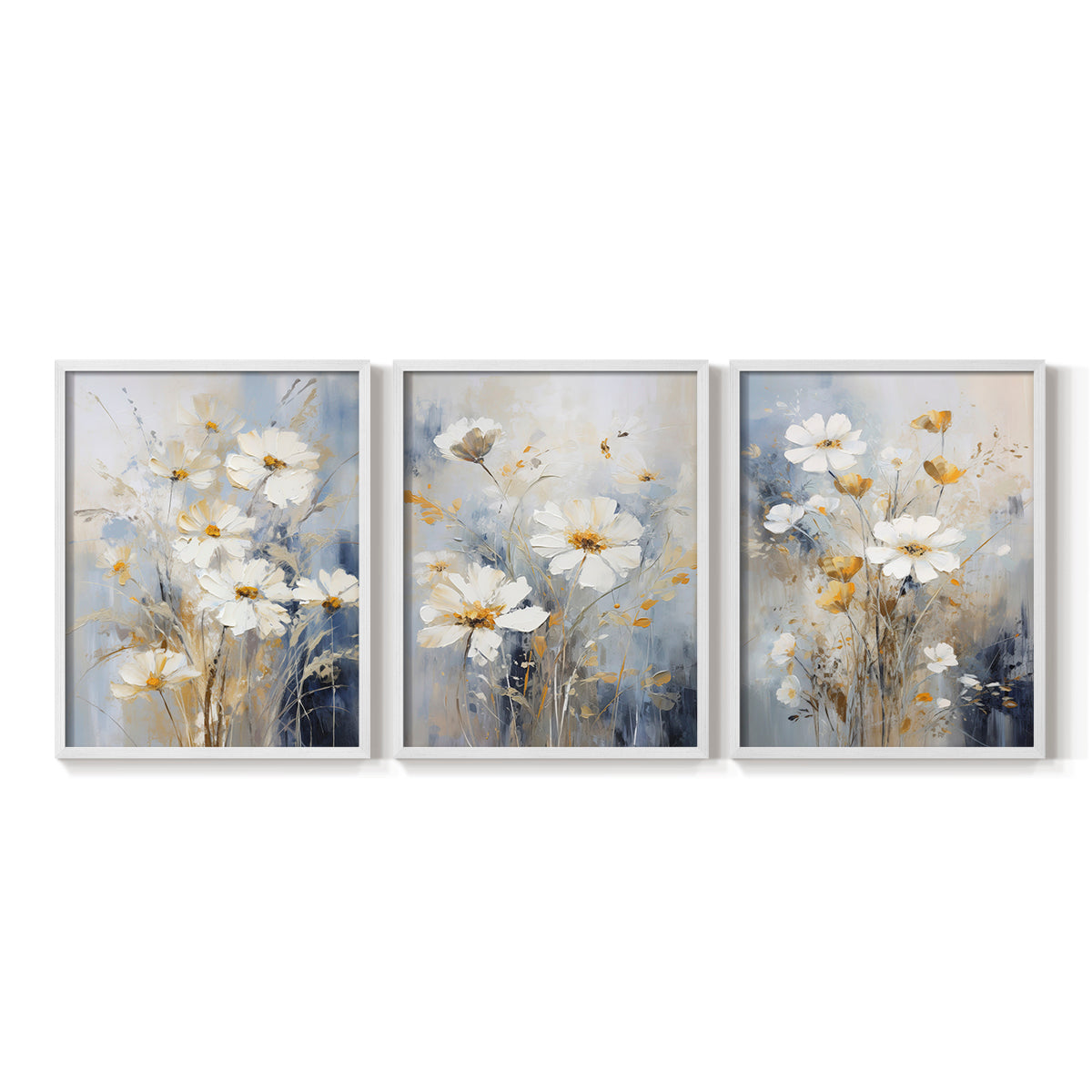 Floral Study Series XCV - Restickable Framed Art Set