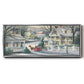 Village Sleigh Ride - Floater Framed Canvas Print
