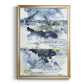 Blue Memories II - Modern Framed Canvas Print