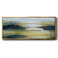 Lime Strata II - Floater Framed Canvas Print