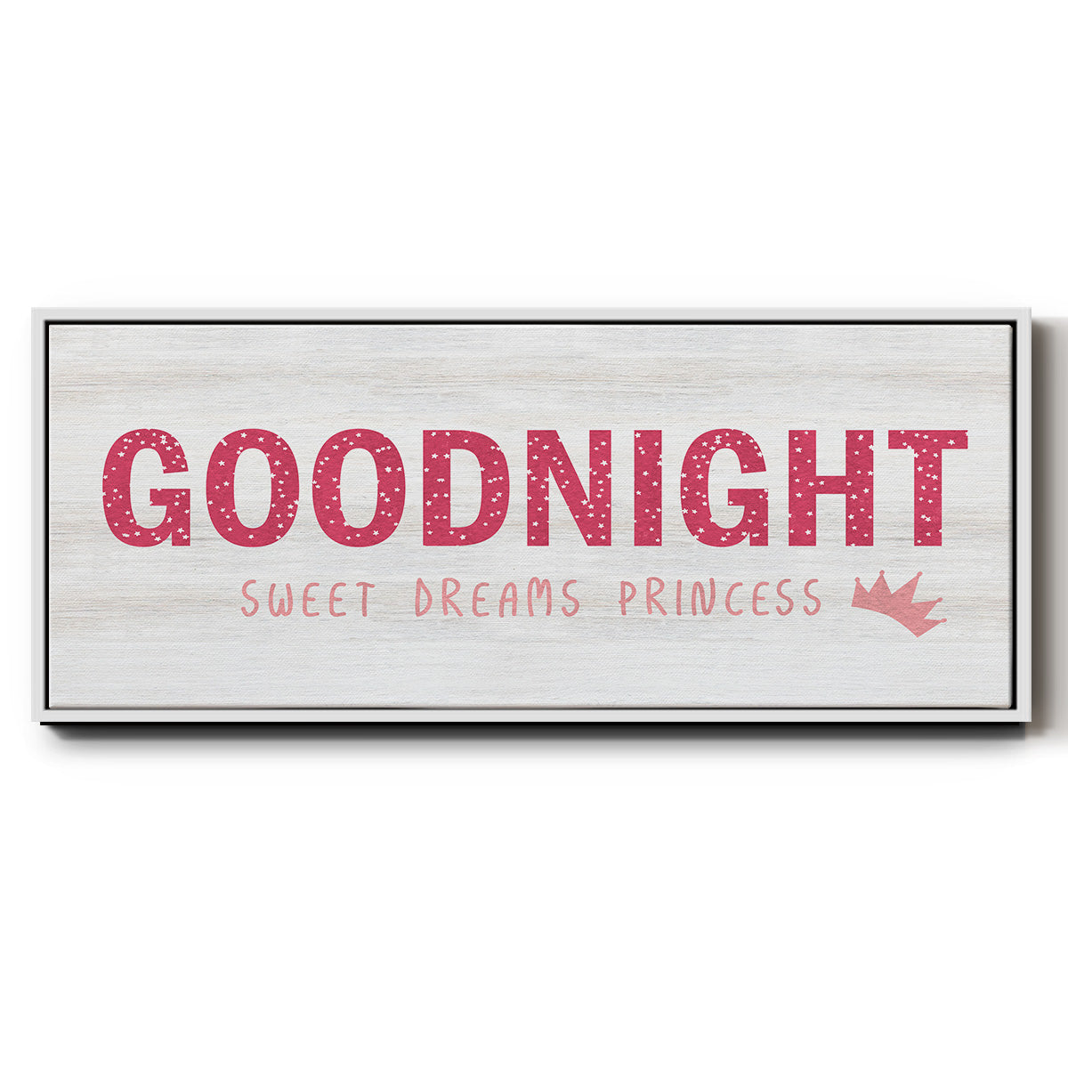 Princess Goodnight - Floater Framed Canvas Print