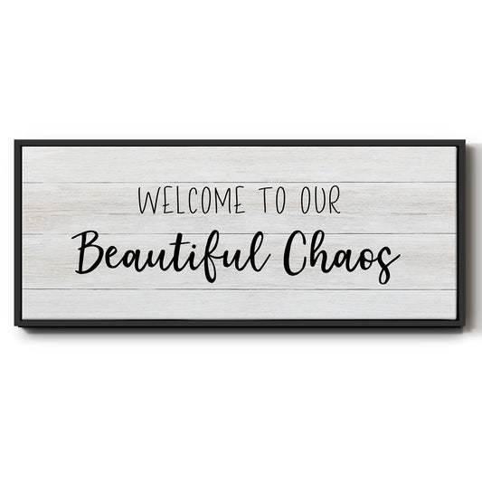 Beautiful Chaos - Floater Framed Canvas Print