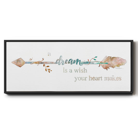 Dream Arrow - Floater Framed Canvas Print