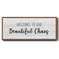 Beautiful Chaos - Floater Framed Canvas Print