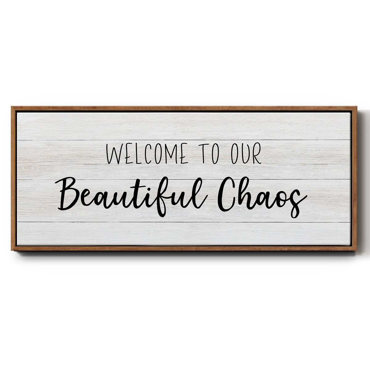 Beautiful Chaos - Floater Framed Canvas Print