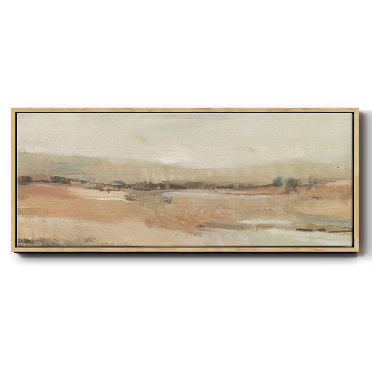 Earth Tone Landscape I - Floater Framed Canvas Print