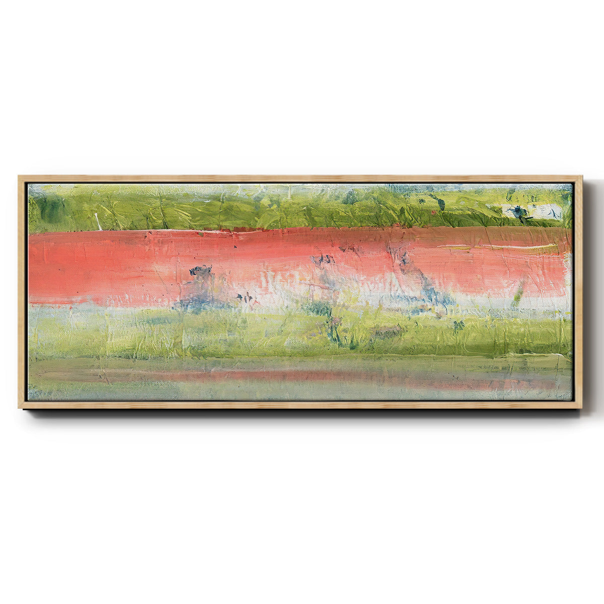 Nature's Flag I - Floater Framed Canvas Print