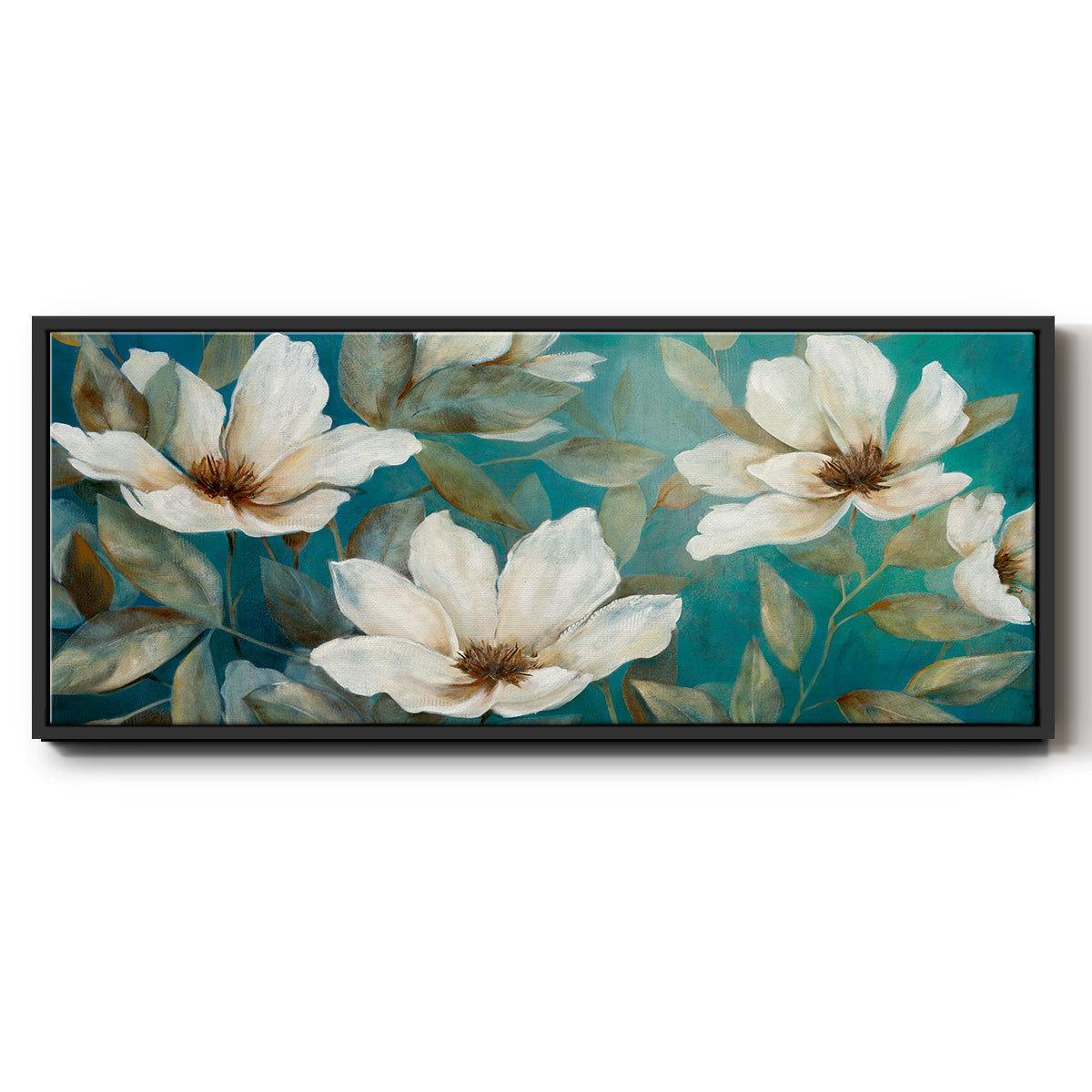 Shade of Blue - Floater Framed Canvas Print