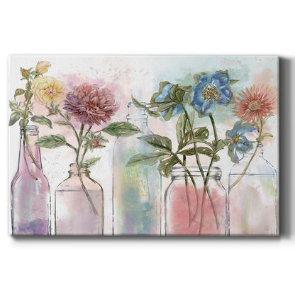 Vintage Bottle Collection - Canvas Art Print