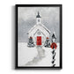 Soft Silent Night - Modern Framed Canvas Print