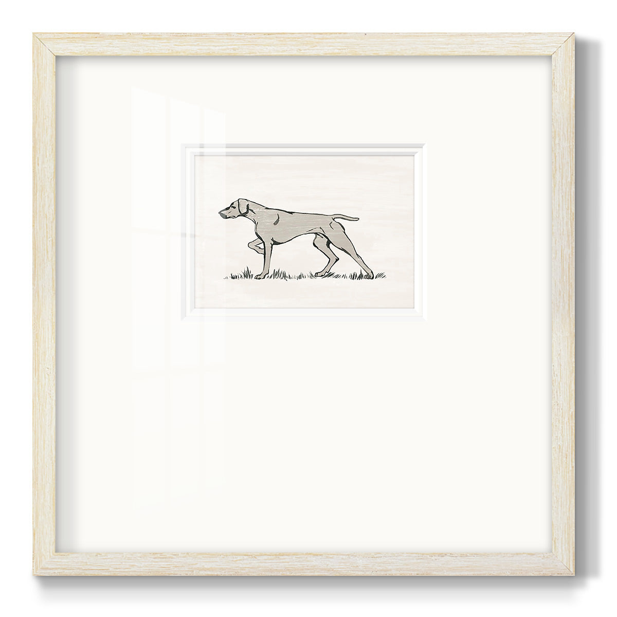 Neutral Pointer II Premium Framed Print Double Matboard