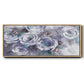 Iced Flowers - Floater Framed Canvas Print