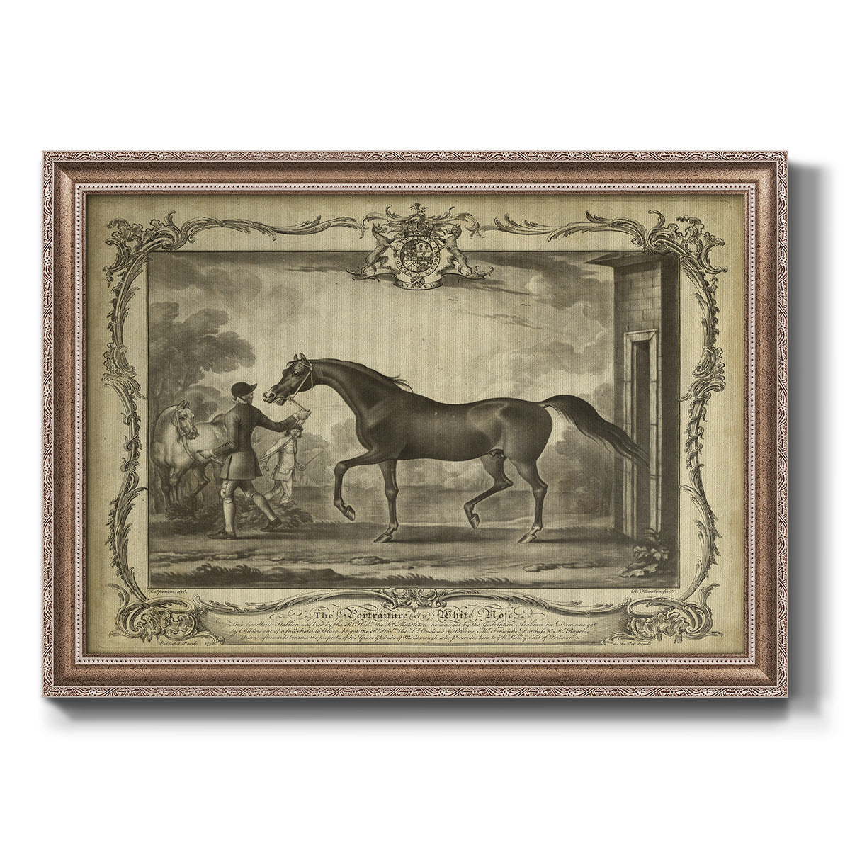 Distinguished Horses IV Premium Framed Canvas- Ready to Hang