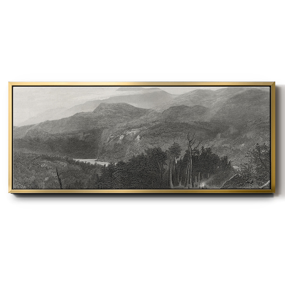 The Smoky Mountains - Floater Framed Canvas Print