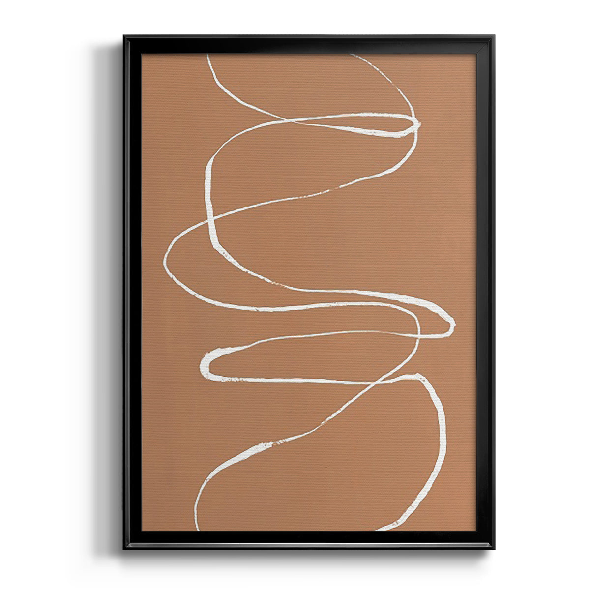 Terracotta Drift I - Modern Framed Canvas Print