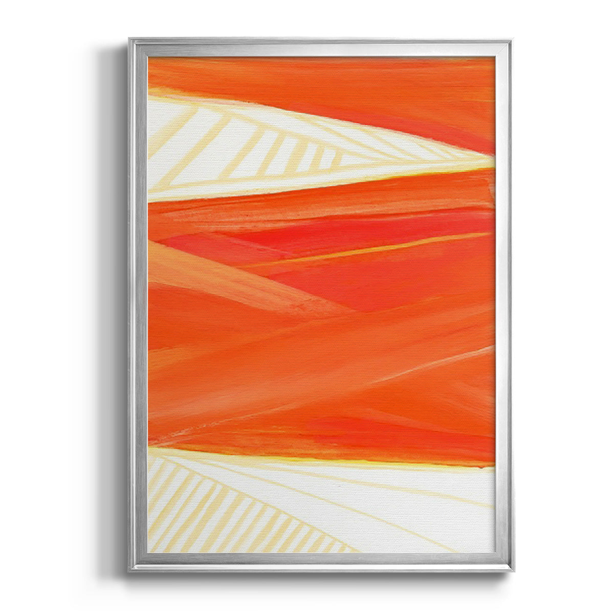 Warm Rays I - Modern Framed Canvas Print