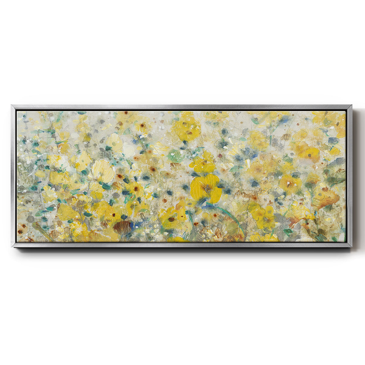 Cheerful Garden II - Floater Framed Canvas Print