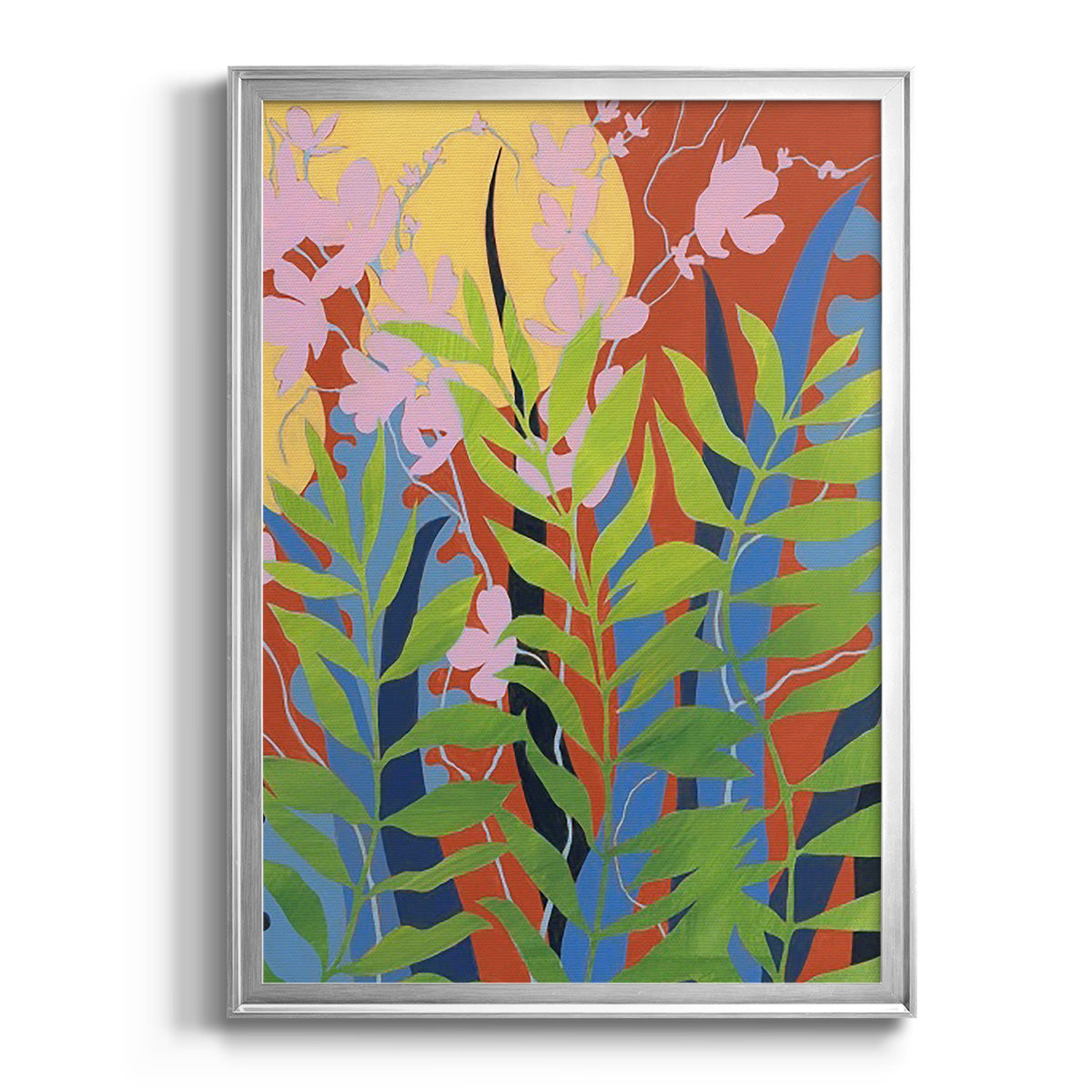 Bold Bright & Wild II - Modern Framed Canvas Print