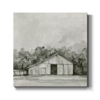 Solemn Barn Sketch IV - Canvas Art Print