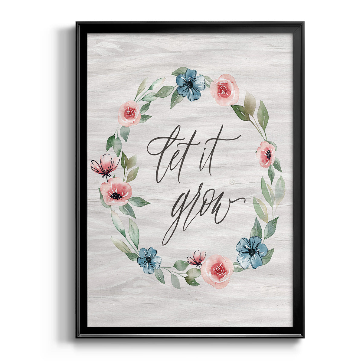 Let It Grow - Modern Framed Canvas Print