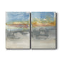 High Desert Sunset I Premium Gallery Wrapped Canvas - Ready to Hang - Set of 2 - 8 x 12 Each