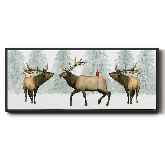Festive Forest Collection D - Floater Framed Canvas Print