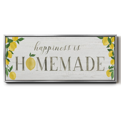 Homemade Lemons - Floater Framed Canvas Print