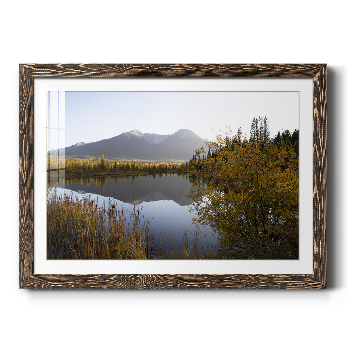 Low Light on Vermillion - Barnwood Framed Art Print