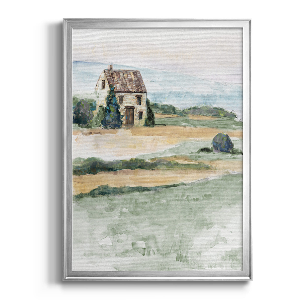 On the Countryside I - Modern Framed Canvas Print