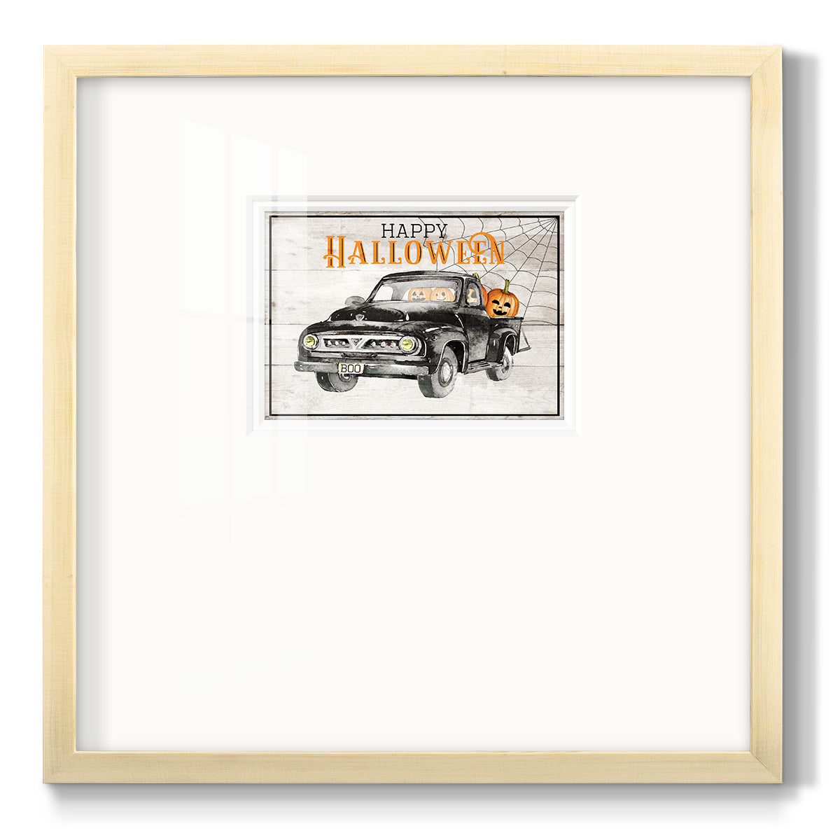 Happy Halloween - Double Matboard Framed Print