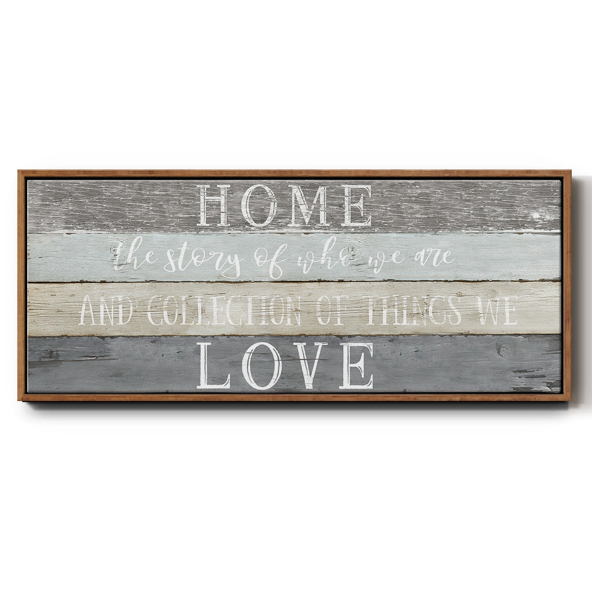 Home Love - Floater Framed Canvas Print