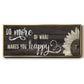 Makes You Happy - Floater Framed Canvas Print
