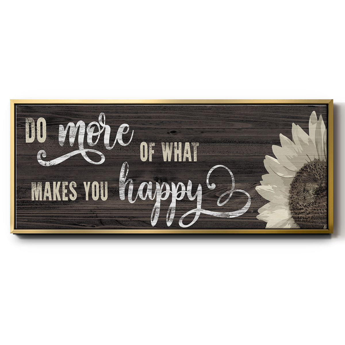 Makes You Happy - Floater Framed Canvas Print