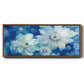 Blue Nocturne I - Floater Framed Canvas Print