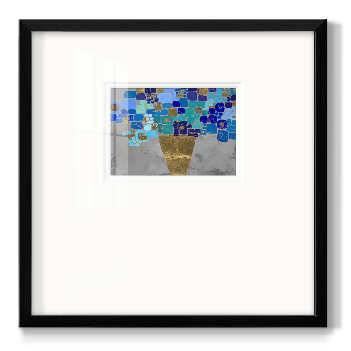 Blue Love- Premium Framed Print Double Matboard