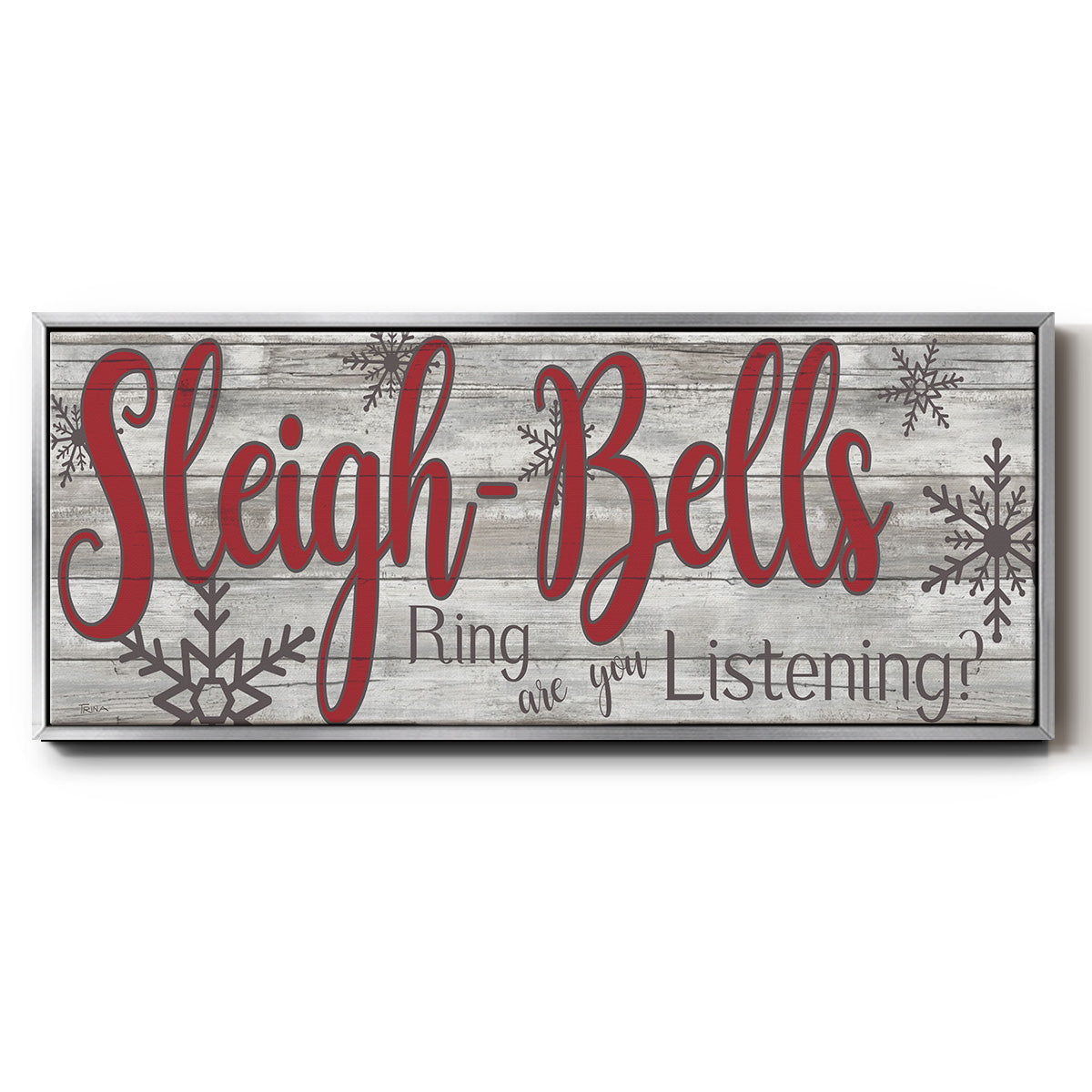 Sleigh Bells - Floater Framed Canvas Print
