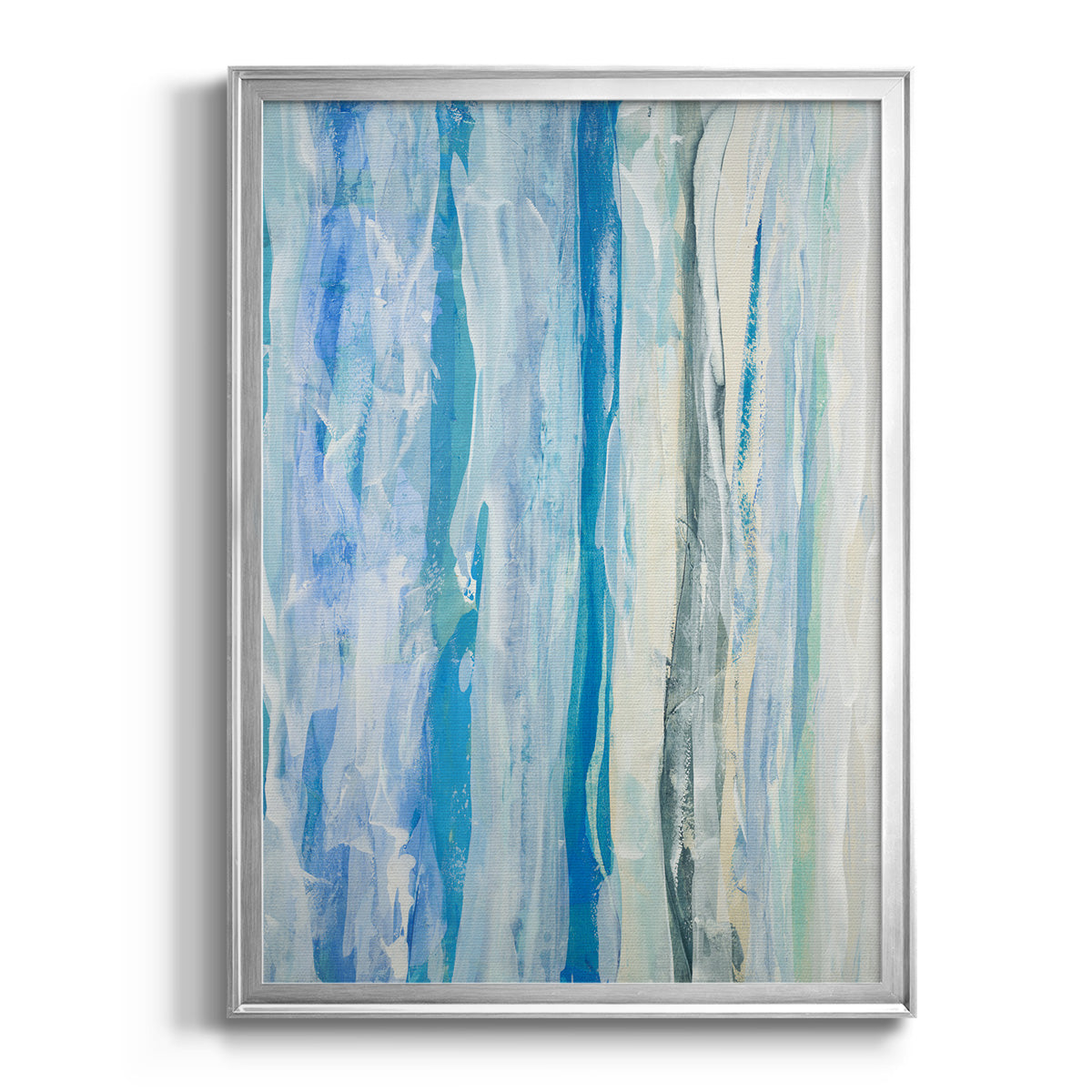 Swimming Ashore - Modern Framed Canvas Print