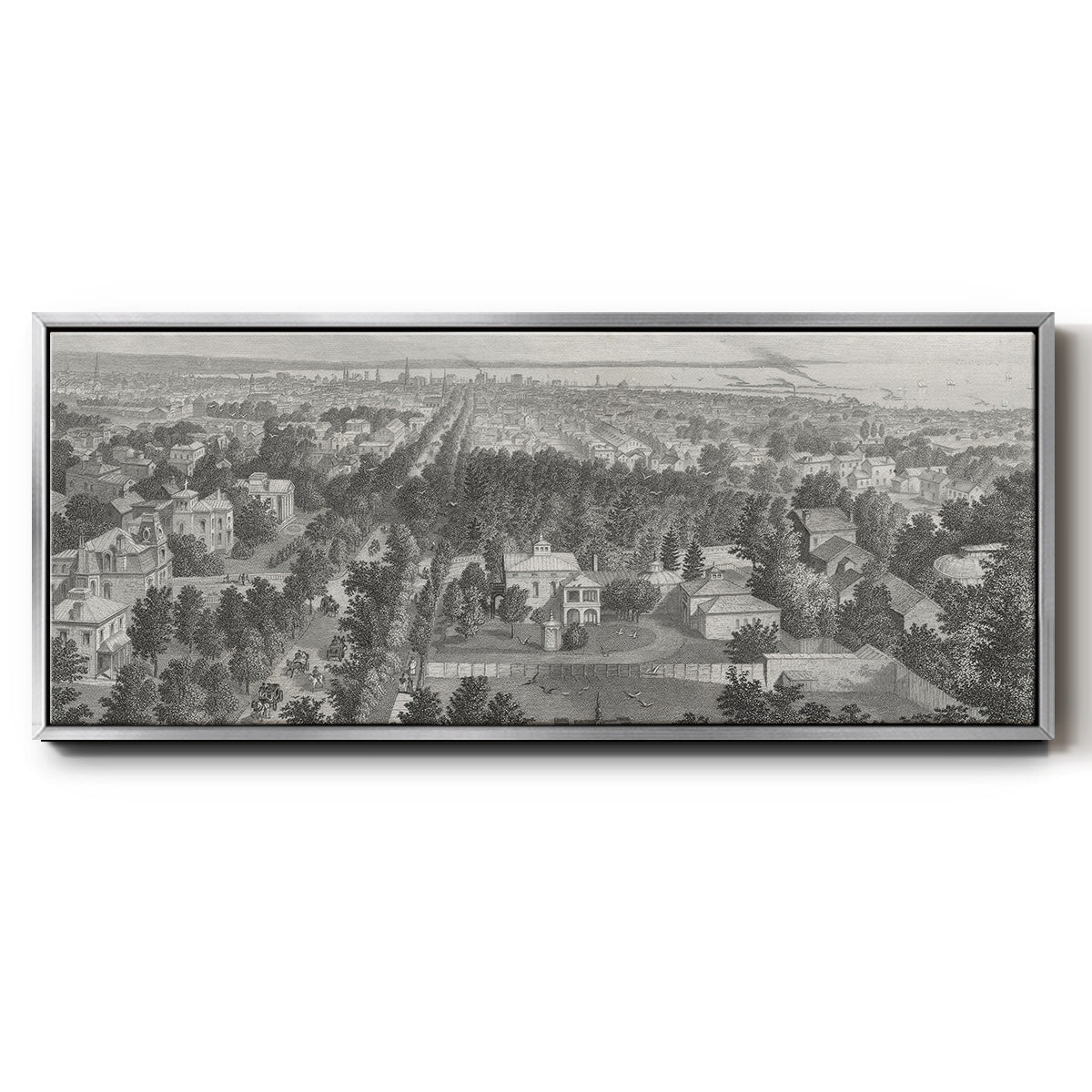 City of Buffalo - Floater Framed Canvas Print