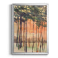 Between the Trees II - Modern Framed Canvas Print