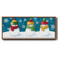 A Frosty Kiss - Floater Framed Canvas Print