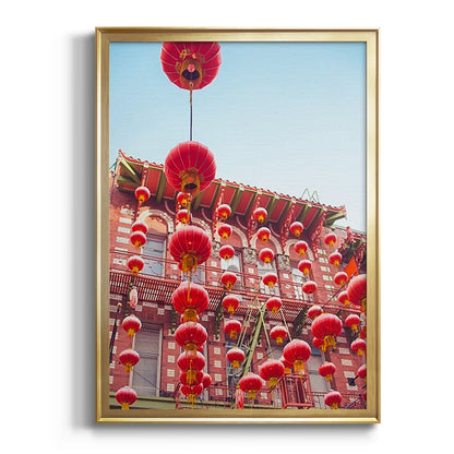 Lovely Lanterns I - Modern Framed Canvas Print