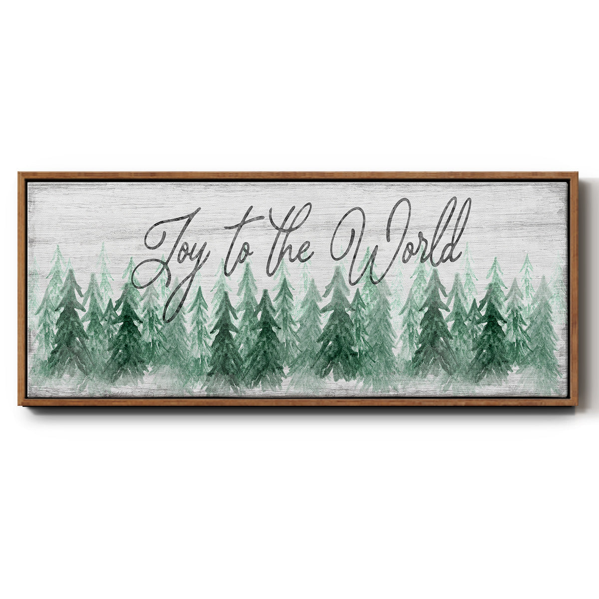 Joy to the World - Floater Framed Canvas Print