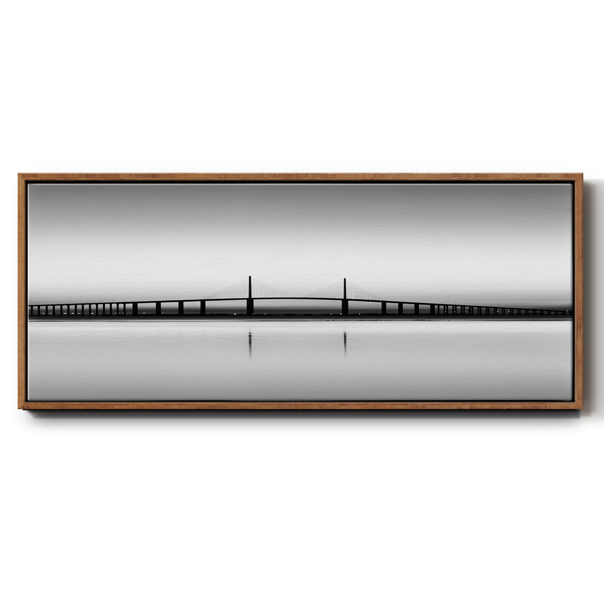 Sunshine Skyway - Floater Framed Canvas Print
