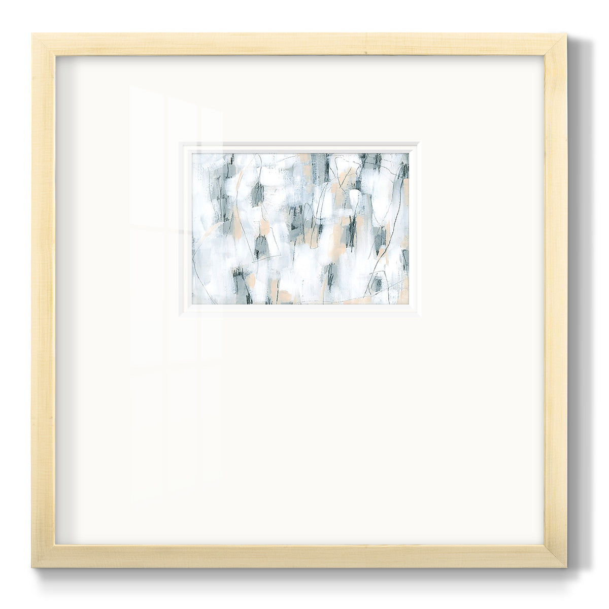 Stone Hatchmarks II - Double Matboard Framed Print
