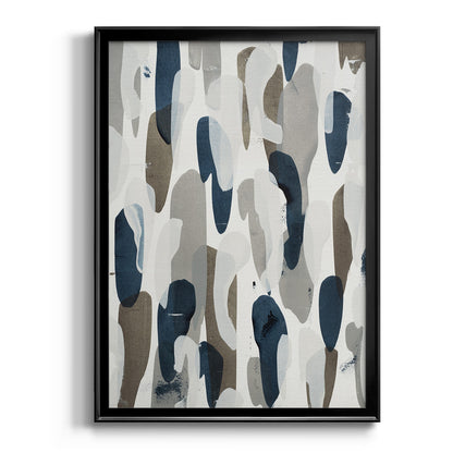 River's Run - Modern Framed Canvas Print